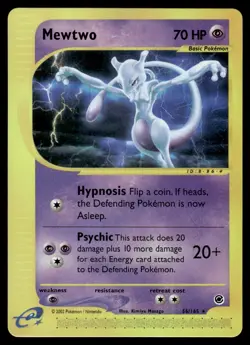 Mewtwo #56 - Rare Non HOLO - Pokemon E-Series Expedition - LP/NM - Image 1