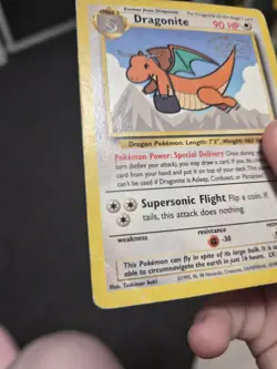 Dragonite Black Star Promo Card #5 WOTC WB Pokemon First Movie Card - MP - Image 4