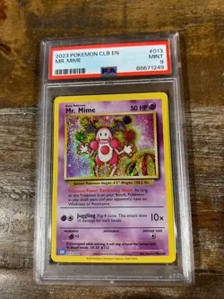 POKEMON 2023 CLB En Classic MR. MIME #013 PSA 9 Mint RARE - Image 1