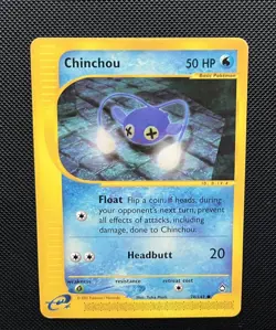 Chinchou 70/147 Common Aquapolis Pokemon Card - Image 2