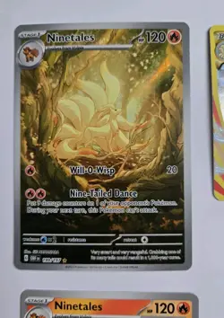 2023 Pokemon NINETALES Obsidian Flames 199/197 fire type lot with 2016 NINETALES - Image 2