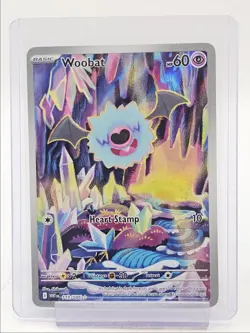 WOOBAT 2025 POKEMON WHITE FLARE ILLUSTRATION RARE 119/086 Q6702 - Image 1