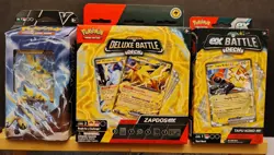 Pokemon TCG Lot Of 3 Battle/Ex Battle/Deluxe Battle Decks (Lightning ⚡) * NEW * - Image 1