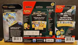 Pokemon TCG Lot Of 3 Battle/Ex Battle/Deluxe Battle Decks (Lightning ⚡) * NEW * - Image 2