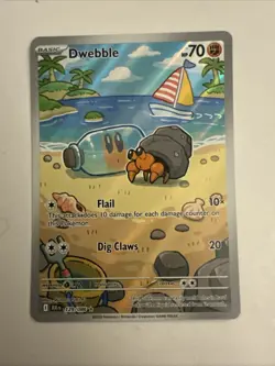 Dwebble IR 129/086 Sv: Black Bolt Pokemon 2025 Illustration Rare - Image 1