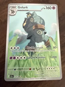 Pokemon TCG Golurk Illustration Rare Black Bolt 123/086 NM/M Condition - Image 1