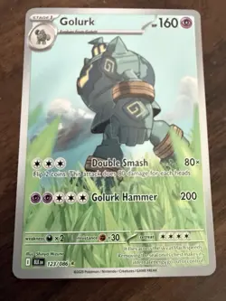 Pokemon TCG Golurk Illustration Rare Black Bolt 123/086 NM/M Condition - Image 3