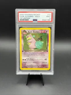 2000 POKEMON ROCKET 1ST ED #12 DARK SLOWBRO-HOLO PSA 9 - Image 1