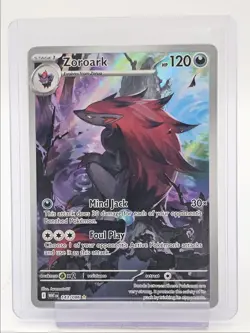 ZOROARK 2025 POKEMON WHITE FLARE ILLUSTRATION RARE 143/086 Q6702 - Image 1