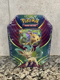 Pokemon 2018 Evolution Celebration Tin Leafeon GX Sealed - Image 1