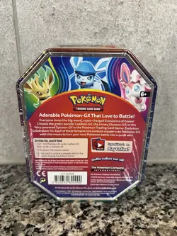 Pokemon 2018 Evolution Celebration Tin Leafeon GX Sealed - Image 2