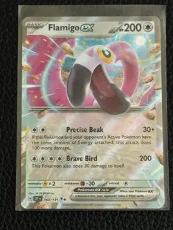 Pokemon TCG Surging Sparks Flamigo EX 160/191 Holo Double Rare - Image 1
