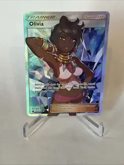 Pokemon Olivia Crimson Invasion 111/111 Holo Full Art Ultra Rare Mint Condition - Image 1