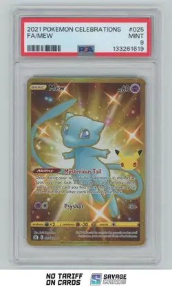 2021 Pokemon - Celebrations Mew PSA 9 #25/25 - Image 1