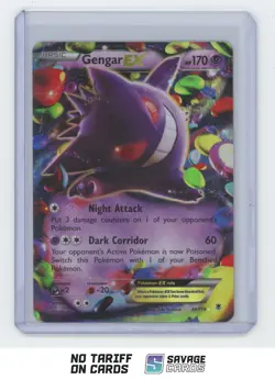 2014 Pokemon XY - Phantom Forces Gengar-EX #34/119 - Image 1