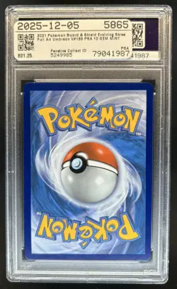 2021 Pokemon SWSH Evolving Skies Umbreon V #189/203 PSA 10 - Image 2