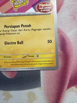 Pikachu berkemeja Batik Flower Pink Indonesia Journey 190/SV-P Promo Pokemon - Image 3
