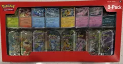 TCG Prismatic Evolutions Costco 8 Pack Mini Tin Set + Promos New Sealed - Image 1
