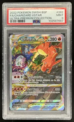 2022 Pokemon SWSH Black Star Promos Charizard VST #SWSH262 PSA 9 - Image 1