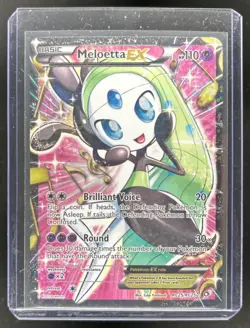 2013 Pokemon Black & White Legendary Treasures Meloetta EX Radiant #RC25 - Image 1