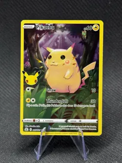 Pikachu 005/025 Full Art Holo Celebrations Pokemon TCG NM (A) - Image 1