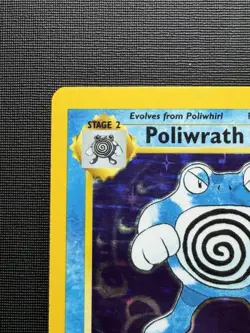 Pokemon TCG Poliwrath 13/102 Holo 1999 Wizards Base Set Copyright Holo Rare - Image 3