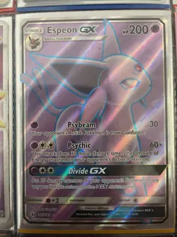 Pokemon Espeon GX Full Art Ultra Rare Holo SM Base Set 140/149 HP200 - Image 1