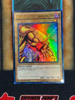 Yugioh Left Arm Of The Forbidden One YGLD-ENA21 Ultra Rare 1st Ed LP - Image 1