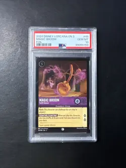 2024 Disney Lorcana 3 - Magic Broom Swift Cleaner - Foil PSA 10 GEM! - Image 1
