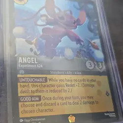 Disney Lorcana Angel Experiment 624-Foil Legendary Storyborn Ally Card - Image 2