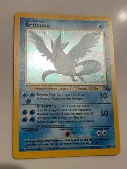 Articuno Fossil Holo Rare Pokemon Card never played - Image 2