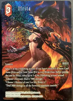 Ifrita Full Art Foil Final Fantasy TCG Card PR-089/9-002H Near Mint Condition - Image 1