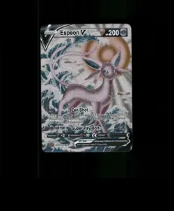 FAN-ART READ DESCRIPTION BELOW HOLO Espeon Card Espeon Pokemon Card p1 - Image 1