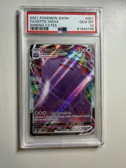 Pokemon TCG Ditto VMAX Shining Fates Card 051/072 - Image 1