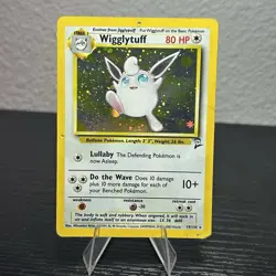Wigglytuff 019/130 Pokemon Card TCG Base Set 2 Holo - Image 1