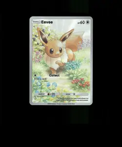 FAN-ART READ DESCRIPTION BELOW HOLO Eevee Card Eevee Pokemon Card p1 - Image 1