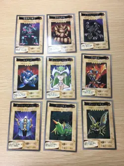 Yu-Gi-Oh! 1998 Japanese Bandai Yugioh cards 9 set # 37 59 65 34 35 36 31 32 33 - Image 1