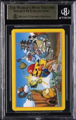 2016 MARIO PIKACHU PLAYING CARDS POKEMON CENTER KING OF DIAMONDS BGS 10 - Image 2
