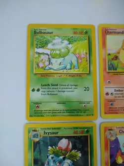 Pokemon Base Set Starters + Evolutions + Pikachus - Exact Cards! - Image 2