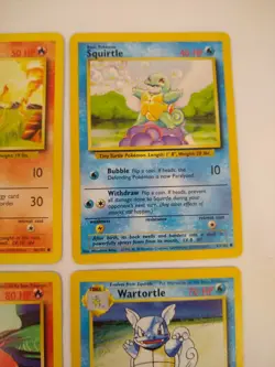 Pokemon Base Set Starters + Evolutions + Pikachus - Exact Cards! - Image 4