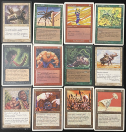 Vintage MTG Lot: 1995-1999 12 Cards – Played – Magic The Gathering - Image 1