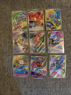 Pokemon 2026 First Partner Illustration Collection Series 1 Promos Set 9 Cards - Image 1