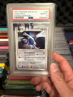 2007 Pokemon Japanese D&P Lugia Holo Shining Darkness #299 PSA 10 Gem Mint - Image 1