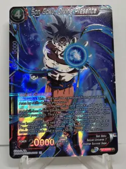 Son Goku, Divine Presence BT14-005 SR FOIL Dragon Ball Super Card Game NM/M - Image 1