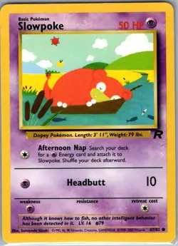 Slowpoke 67/82 Non Holo Team Rocket - Pokemon Card - NM - Image 1