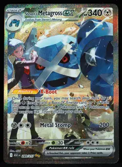 Steven's Metagross ex #289/217 Ascended Heroes NM/M Pokemon Card - Image 1