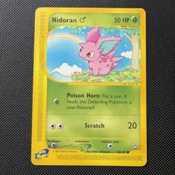 Pokemon TCG Cards Nidoran (M) 96/147 Aquapolis MP - Image 1