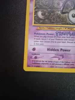 Unown 89/105 Neo Destiny Pokemon Card MP - Image 5