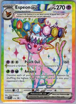 Espeon ex - 175 SVP 175 SV: Scarlet & Violet Promo Cards - Pokemon Card - NM - Image 1