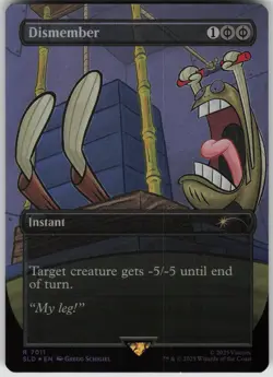 MTG Dismember Rainbow Foil NM Secret Lair Drop Series Magic 7011 - Image 1